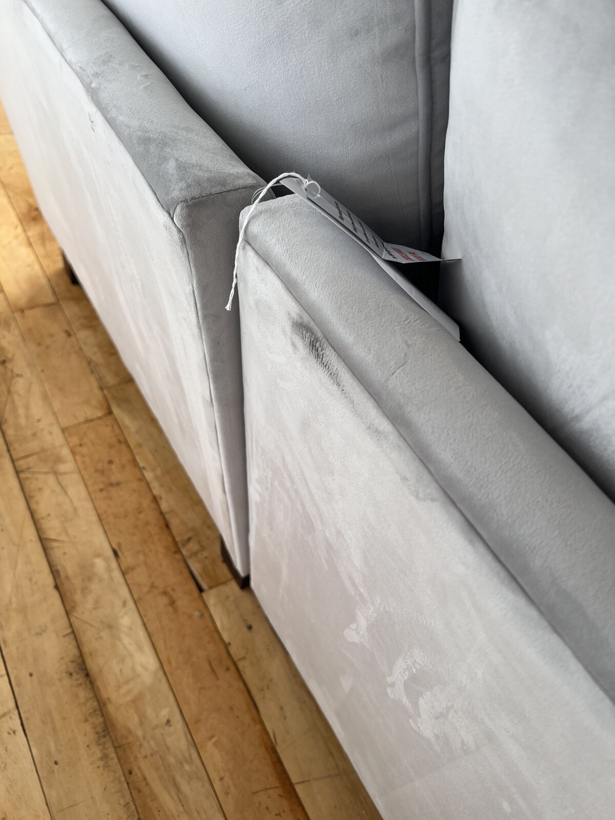 Sofology Canterbury Small Corner Sofa, Silver/Grey Velvet RRP £2399 eBay