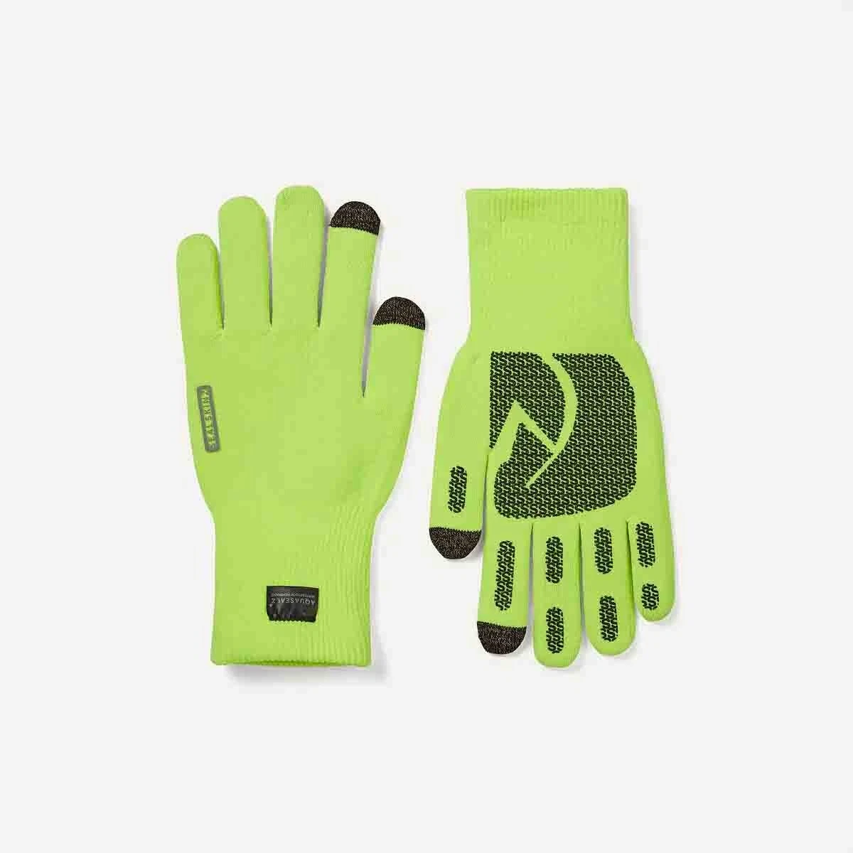 SealSkinz Anmer Waterproof All Weather Ultra Grip Knitted Gloves V2 - Yellow