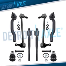 Inner Outer Tierod Ball Joint Sway Bar Kit for 2007 2008 - 2012 Nissan Versa