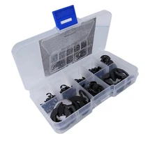 200x E-Clip Snap Ring Assortment Kit 3mm 4mm 5mm 6mm 8mm 9mm 12mm 15mm