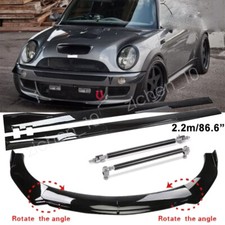 Strut Rod Front Bumper Lip Spoiler Splitter Side Skirt For Mini Copper Strut Rod Front Bumper Lip Spoiler Splitter Side Skirt For Mini Copper