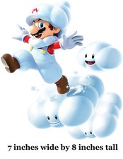 Cloud Super Mario Galaxy 2 Decal Wall Art Decor Nintendo Peel Stick Sticker Bros