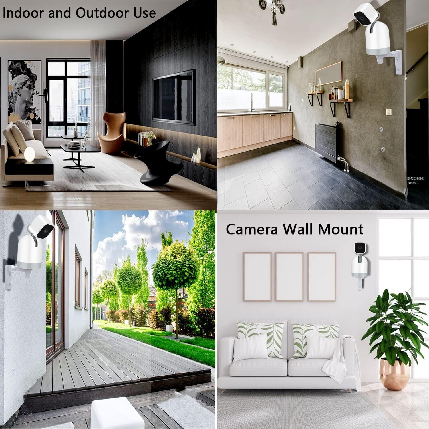 2 Pack 180°Adjustable Camera Wall Mount Compatible with WYZE Cam Pan V3