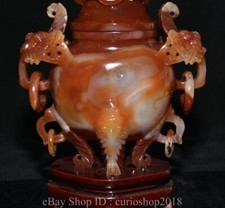 红玛瑙主要中国古董香炉| eBay