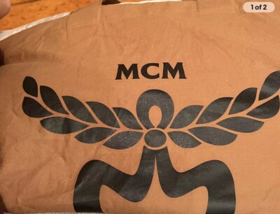 MCM tote Brown 100% Cotton Authentic & New
