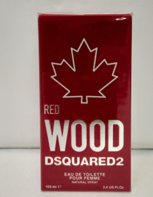Red Wood Pour Femme / Women by Dsquared2 3.4oz/100ml New in Sealed Box