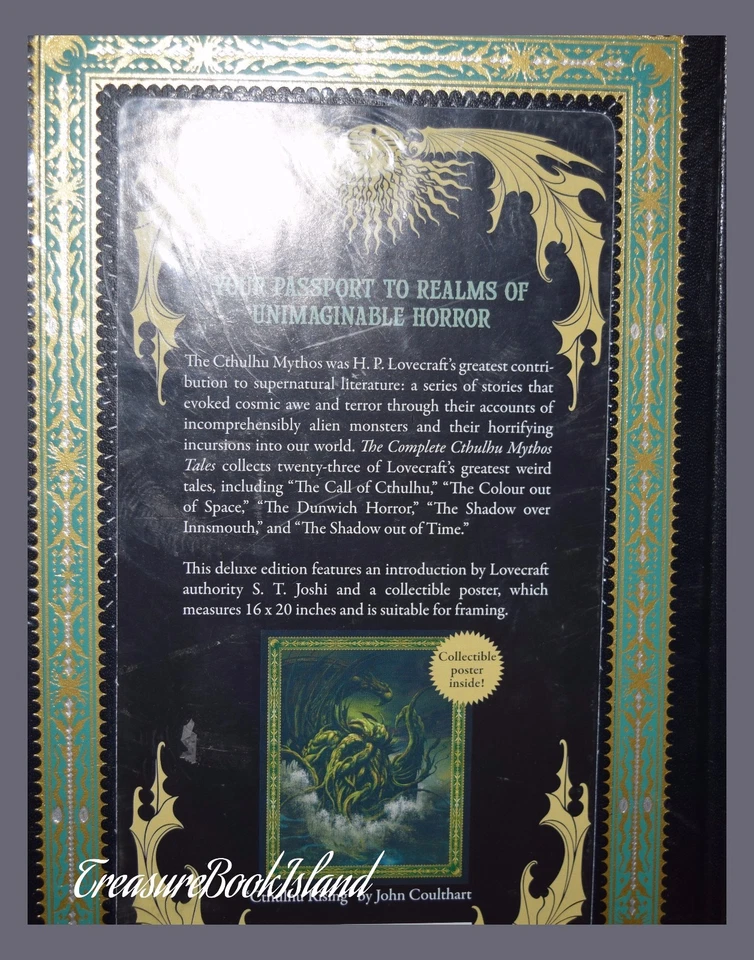 The Cthulhu Mythos Tales by H.P. Lovecraft New Sealed Leather Bound Collectible Foto 3 de 4