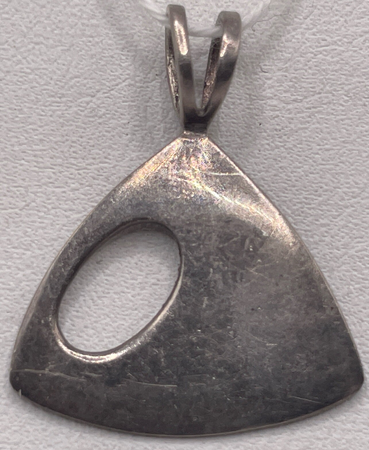 Sterling Silver Triangular Small Pendant (2.23gr) - image 2