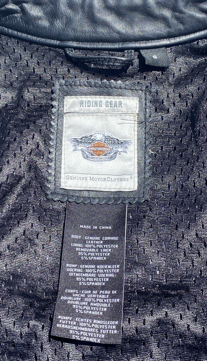 Harley Davidson Women's SOLSTICE Black Leather Jacket Small 97139