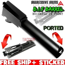 AGGRESSIVE ARMS B.I.F PORTED COMPENSATED Barrel for SIG 365 Standard 365 BLACK