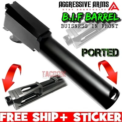 AGGRESSIVE ARMS B.I.F PORTED COMPENSATED Barrel for SIG 365 Standard 365 BLACK