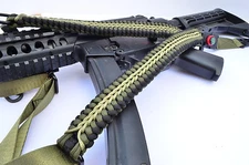 Tactical 550 Paracord Rifle Gun Shotgun Sling 1 Point Compass & Flint CROCODILE