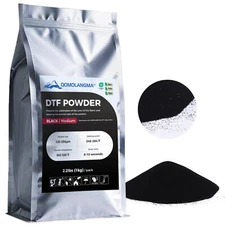 2.2lbs TPU Black DTF Powder Hot Melt Adhesive Powder Medium Anti-sublimation