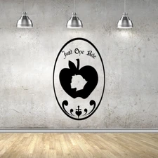 Just One Bite Snow White Disney Vinyl Wall Art Sticker for Home Kids Room Decals