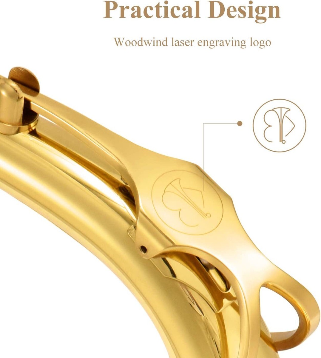 Eastar Sax Alto Saxophone Gold Lacquer Soccer Phone with Case Care