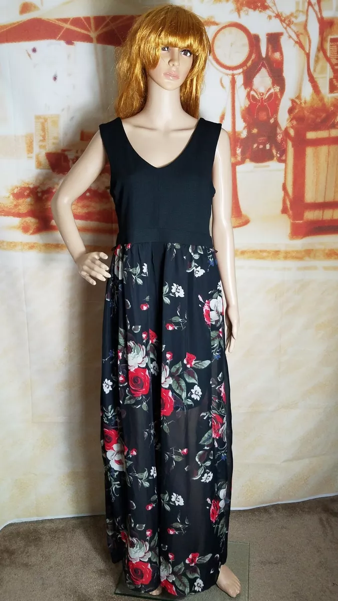 Mini dress with maxi overlay top