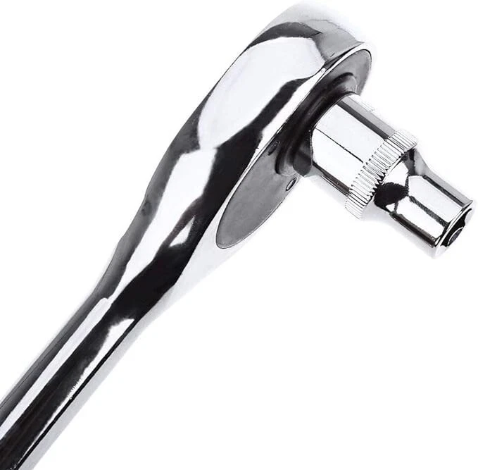 1/4 Inch Ratchet Socket Wrench Set, Metric Socket Set with Quick Release Reversi - Image 2 of 4