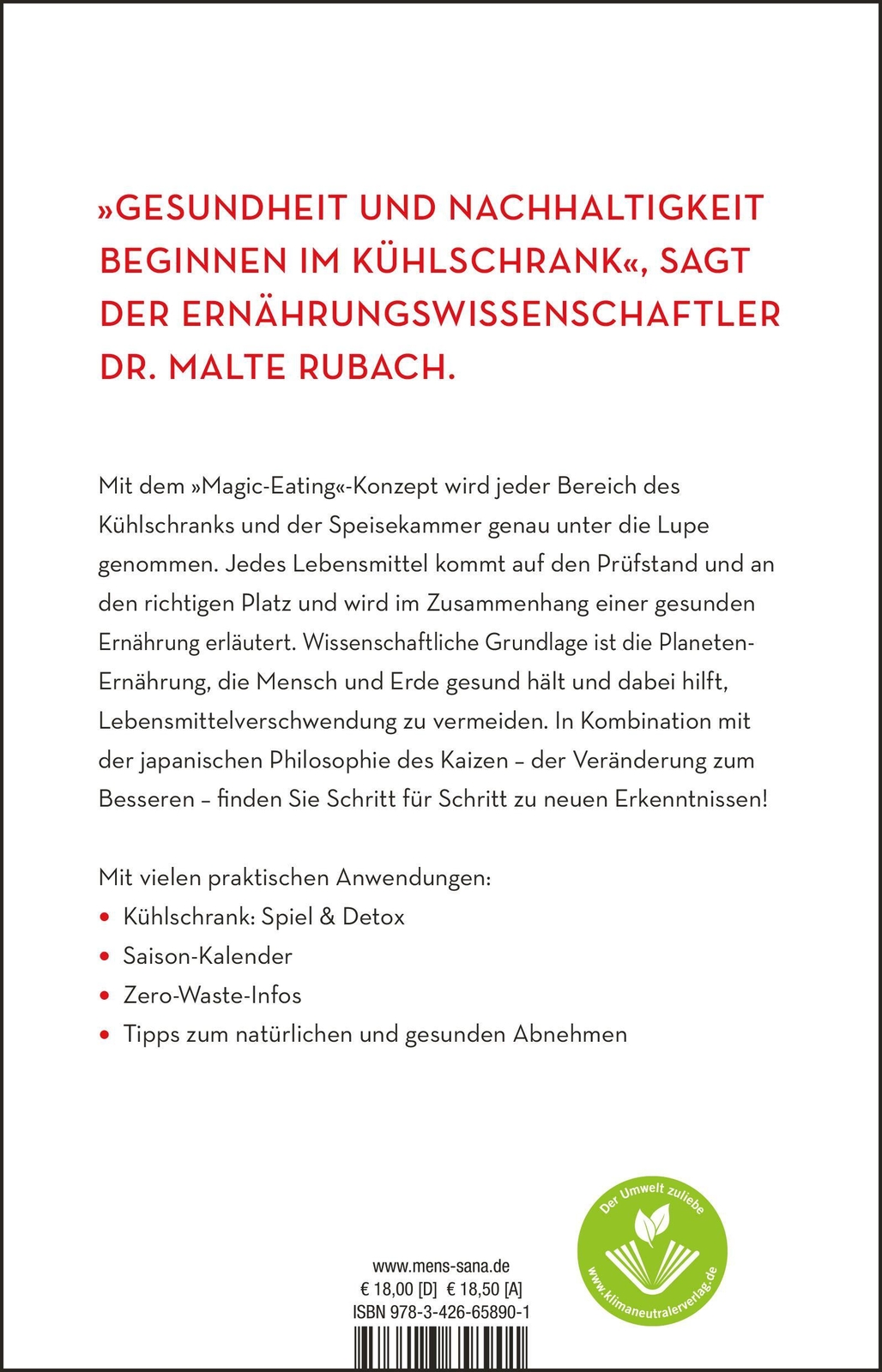 Thumbnail - Magic Eating Malte Rubach (u. A.) Taschenbuch 192 S. Deutsch 2021