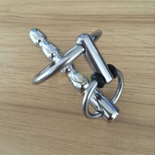 Stainless Steel Male Chastity Device Urethra Dilator Ring Penis Cage Plug New