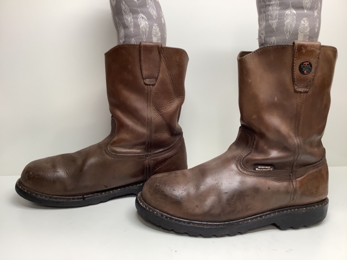Skechers Work Men\'s Sz 11.5 Boot Dark Brown Leather Boot Amazon.com: Skechers Men main image 4