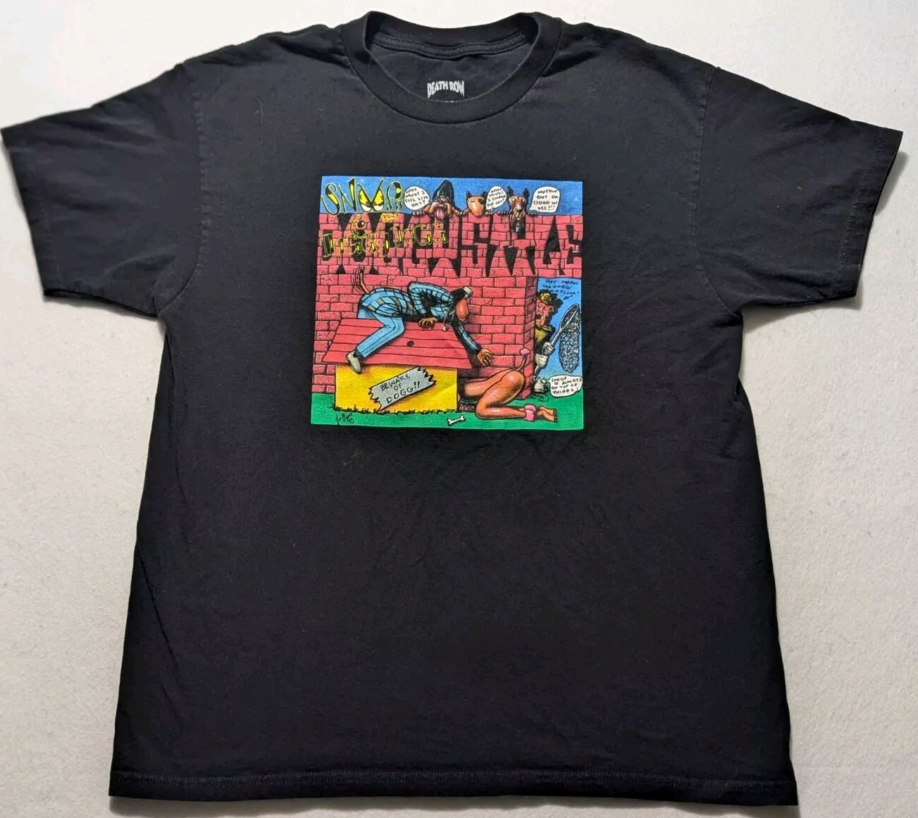 FILA Death Row Records Maglietta Uomo Grande Snoop Doggystyle Cane