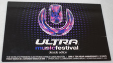 Ultra Music Festival Decade Edition Miami 2008 Tiesto Original Promotional Flyer