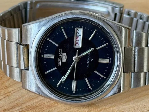 Vintage Seiko 5 6309-7080 Automatic Mens Watch For Spares or Repair NJ-430