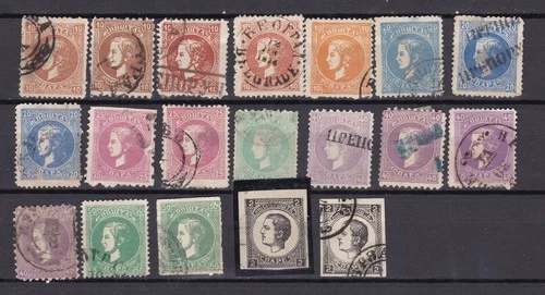 SERBIEN - 1869/80 year -TYPES COLLECTION - USED -250 EURO