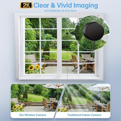 Crisp Smart Easy-To-Install Easy-To-Use Durable Sturdy Reliable 2K Window Camera