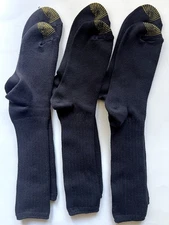 Gold Toe Men's 6 Pack Cotton Athletic Cushioned Crew Socks size 6-12.5 3 Pairs