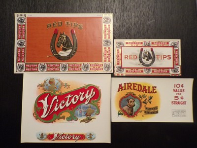 Old Cigar Box Labels...4 pc. Group