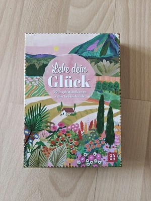 Kartenset: Lebe dein Glück: 50 Inspirationskarten voller Lebensfreude | Inspiri