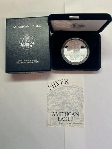 2001-W Proof American Silver Eagle-1 Oz. .999 Fine-Box & COA