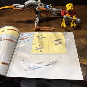 Bionicle Jaller & Gukko 8594 with Manual.  100% Complete Guaranteed