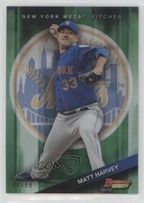 2015 Bowman's Best Green Refractor 80/99 Matt Harvey #57 0s3