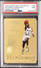 1998 SKYBOX MOLTEN METAL FUSION TITANIUM #26F ANFERNEE HARDAWAY PSA 9