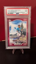 PSA 9 2025 Topps X Bob Ross The Joy of Baseball Julio Rodríguez Auto /10