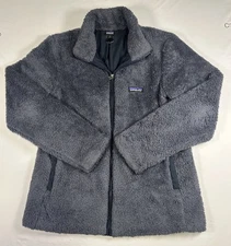 Patagonia Los Gatos Fleece Jacket Full Zip Soft Fuzzy Navy Blue Women’s Medium