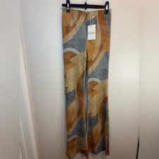 Show Me Your Mumu NWT Maren Bells 70s Bell Bottoms Flare Stretch Pants Size XS
