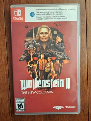 #ad Wolfenstein II 2 The New Colossus N. SWITCH GREAT CONDITION COMPLETE $24.00