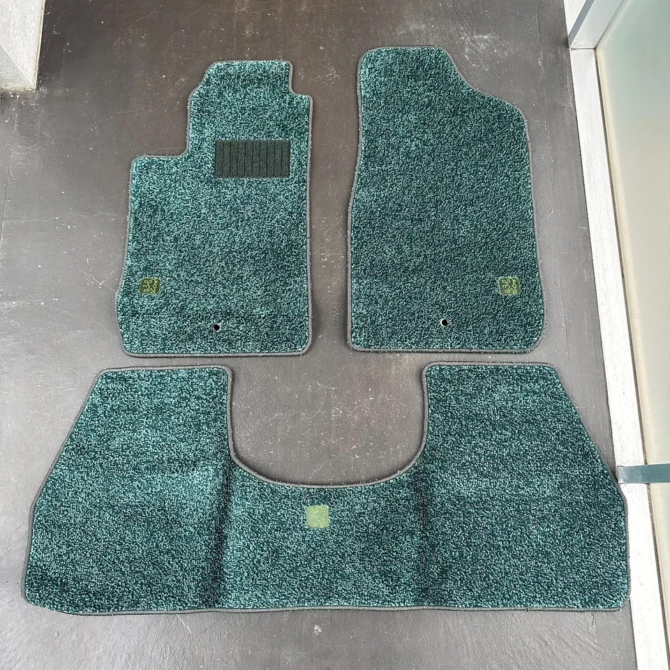 PEUGEOT Genuine Factory FLOOR MATS 205 309 405 GREEN Gentry Classic Sorrento GTI - Image 2 of 4