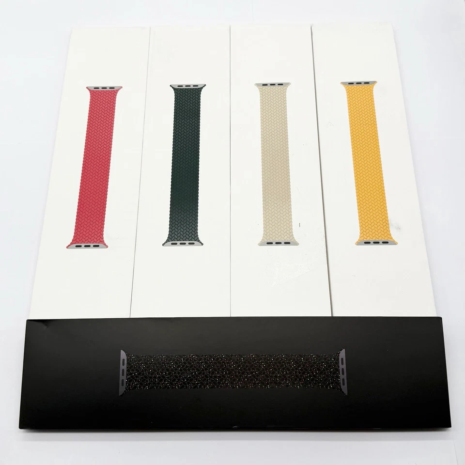 Original Apple Watch Geflochtenes Solo Loop Band 49mm 46mm 45mm 44mm 42mm 41mm 40mm - Bild 1 von 1