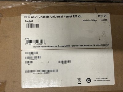 HPE X421 Chassis Universal 4-Post Rack Mount Kit JC665A Genuine OEM New