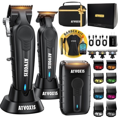 Hair Clippers for Men Professional, Barber Clippers and Trimmers Set, Cordles...