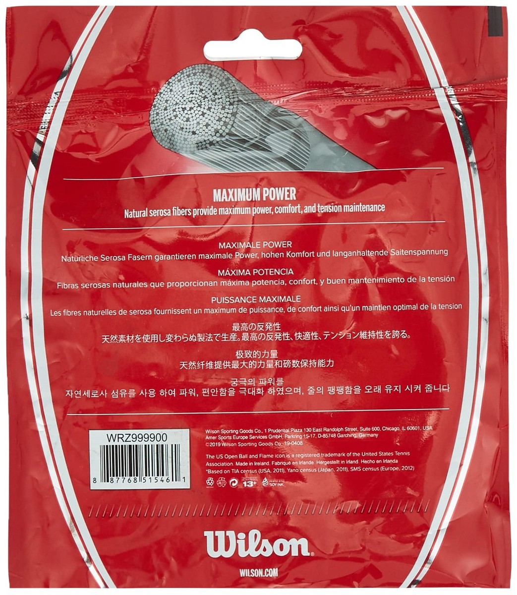 Wilson Element Rough 130 – Cordage Luxilon 200 M, Bronze, Pour Joueurs D'Effet