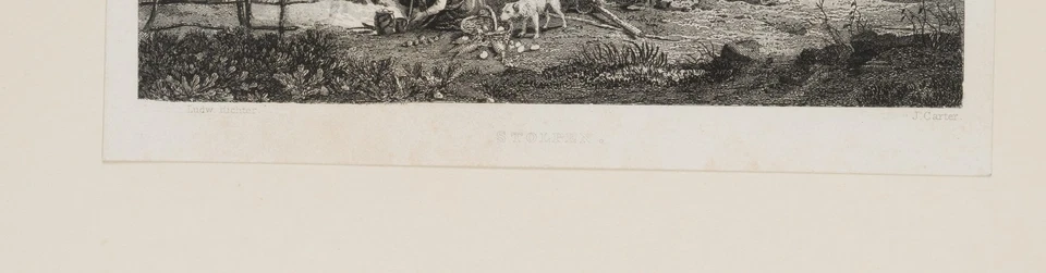 CARTER (*1798) nach RICHTER (*1803), Blick auf Burg Stolpen, um 1837, Sst. - Bild 4 von 4