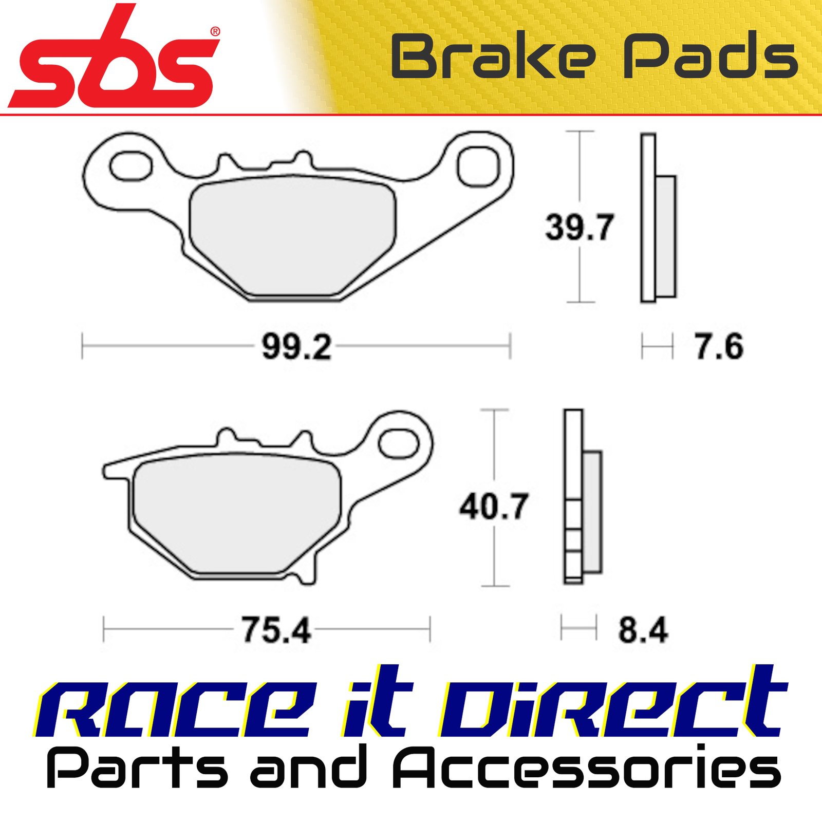 SBS 820SI BRAKE PADS SINTER