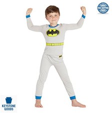Batman Boys Pajamas Cotton Long Sleeve Crew Neck Sleepwear Toddler Big Kid 2