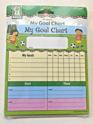 Carson Dellosa Key Education 50 Sheets My Goal Chart Sealed Notepad