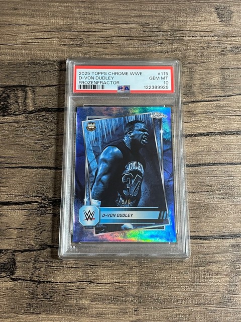 2025 Topps Chrome WWE D-Von Dudley Frozenfractor -3/0 PSA 10 Rare